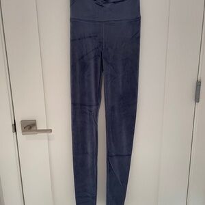 Aerie Blue Velour Offline Hi-rise Leggings